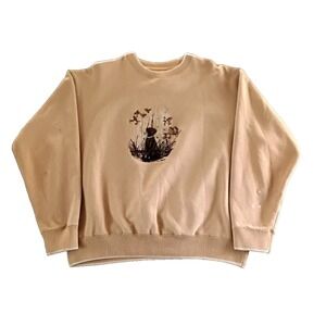 Vintage Sweatshirt Field Tested by Outdoor Life Desert Taupe Size Large 42-44